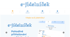 Desktop Screenshot of e-jidelnicek.cz