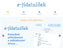 Tablet Screenshot of e-jidelnicek.cz